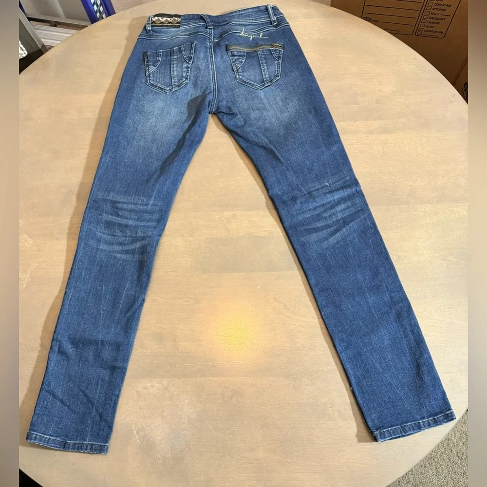 Desigual Women’s Blue Jeans with Distressed Details - Picture 2 of 8